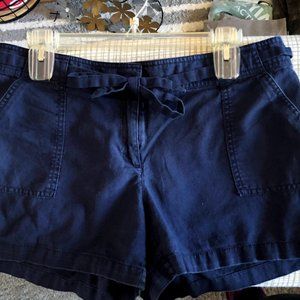 NY&Co Linen Navy Shorts